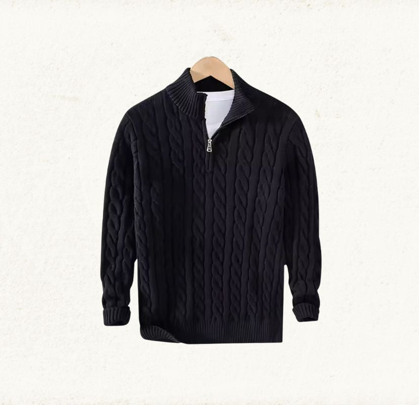 Half Zip Woolen Pullover