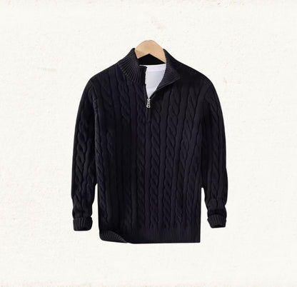 Half Zip Woolen Pullover