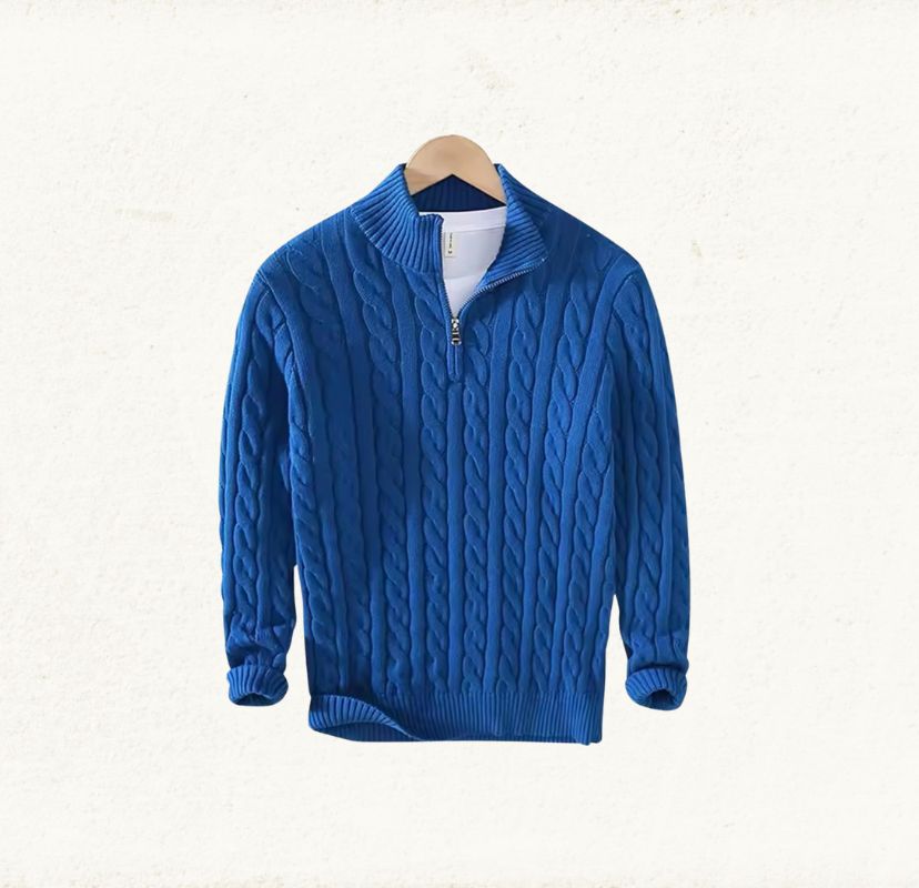 Half Zip Woolen Pullover