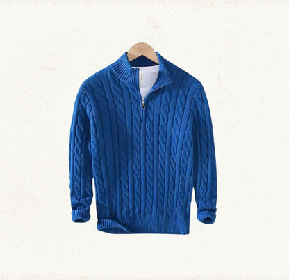 Half Zip Woolen Pullover