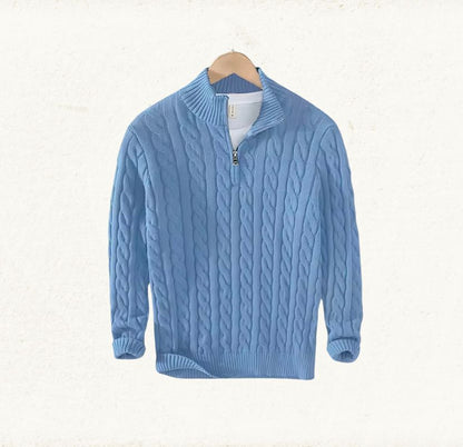 Half Zip Woolen Pullover