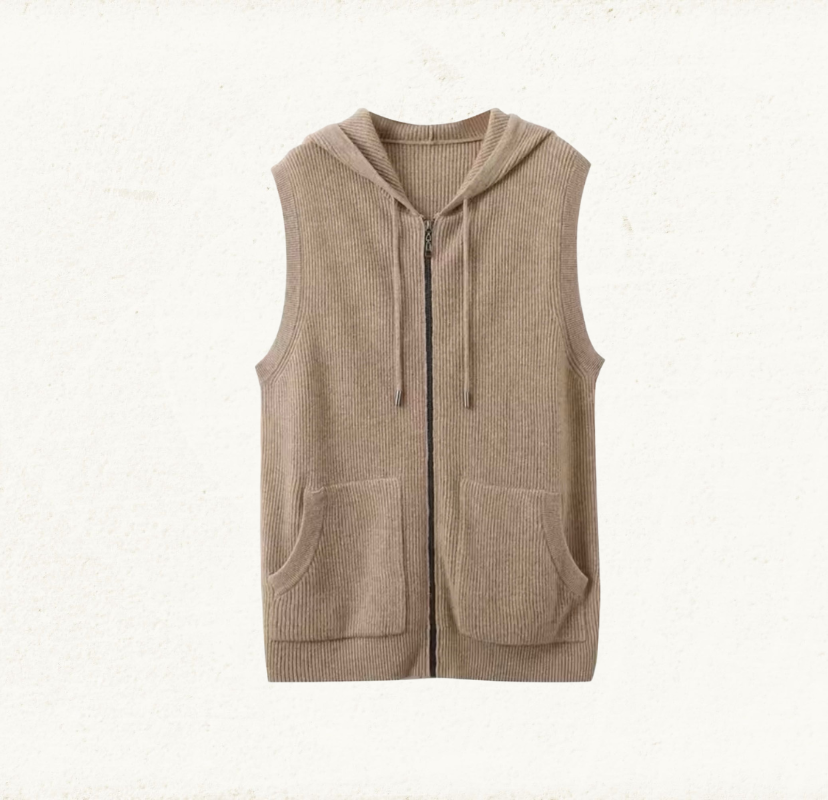 Cashmere Hooded Vest