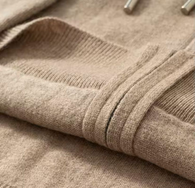 Cashmere Zipper Cardigan