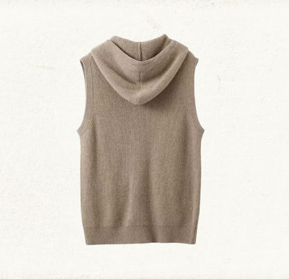 Cashmere Hooded Vest