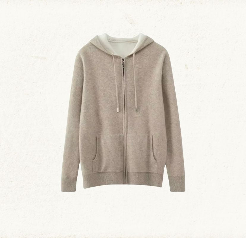 Cashmere Cardigan Zipper