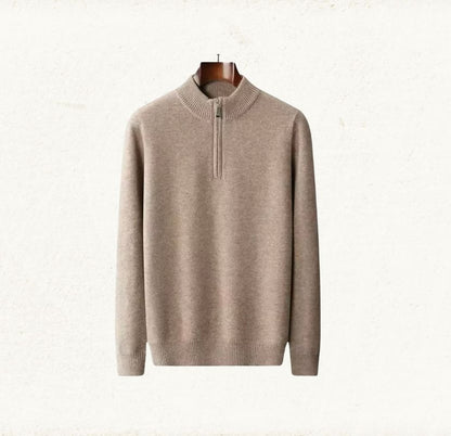 Cashmere Sweater Half Zipper