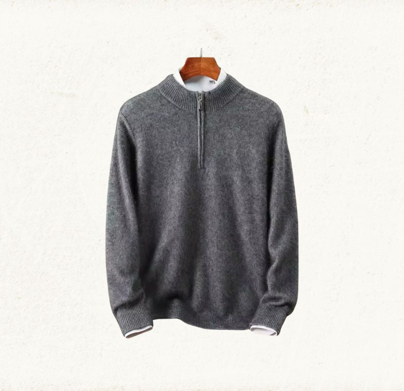 Cashmere Sweater Half Zipper